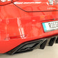 Rieger 00088210 SEAT Leon KL Rear Diffuser - Glossy Black