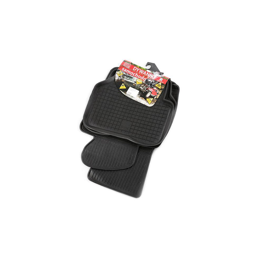 POLGUM Tailored P33C Floor mat set for VW PASSAT Elastomer, Front and Rear, Quantity: 4, Black