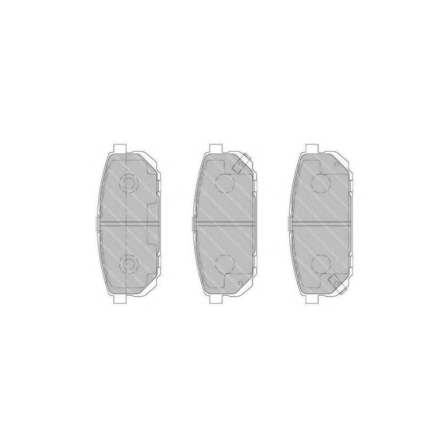 Ferodo Sl Fsl1736 Brake Pad Set For Kia Sorento I Jc With Acoustic Wear Warning