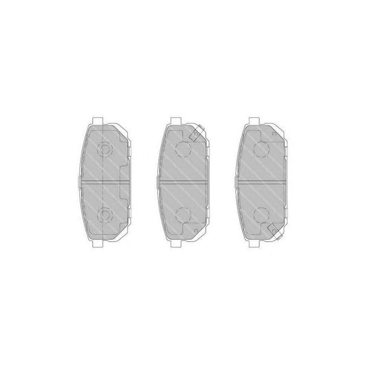 Ferodo Sl Fsl1736 Brake Pad Set For Kia Sorento I Jc With Acoustic Wear Warning