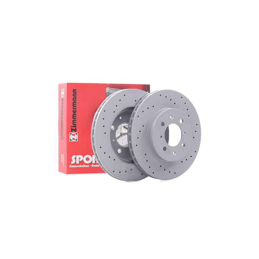 ZIMmERMANN SPORT COAT Z 280 3153 52 Brake Disc Internally Vented Perforated Coated