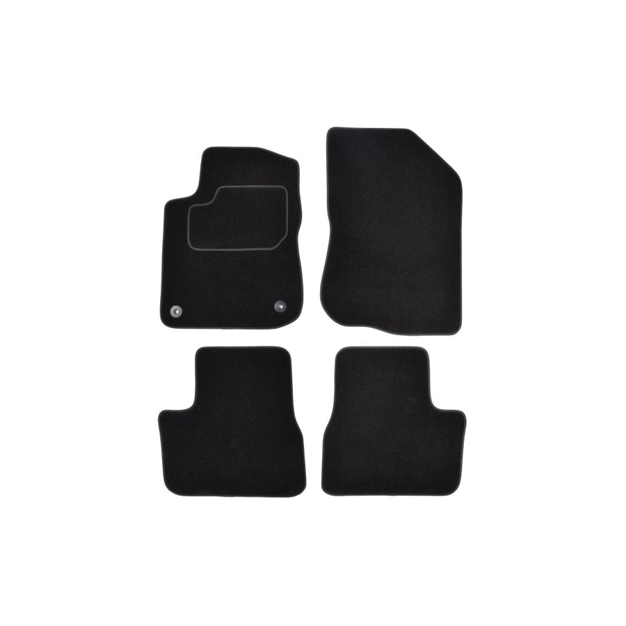 MAMMOOTH A041 PGT85 PRM 01 Floor mat set for PEUGEOT 208 I Hatchback (CA_, CC_) Textile, Front and Rear, Quantity: 4, Black