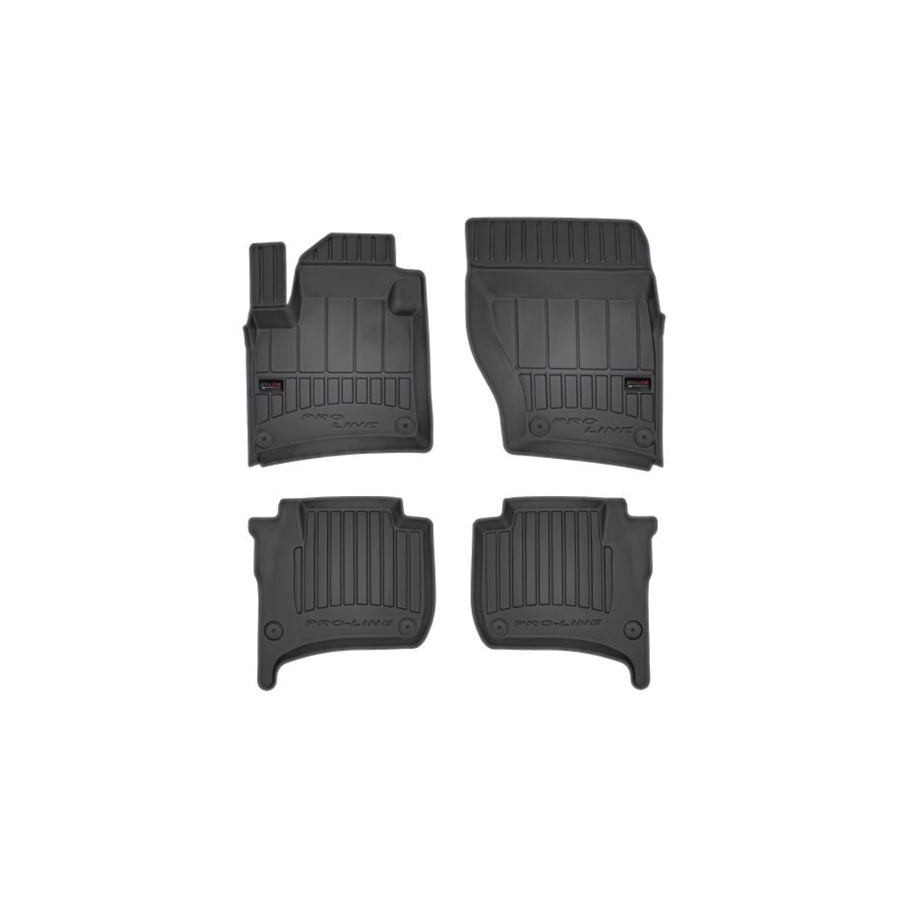 FROGUM Tailored 3D407671 Floor mat set Elastomer, Front and Rear, Quantity: 4, Black, (LHD)