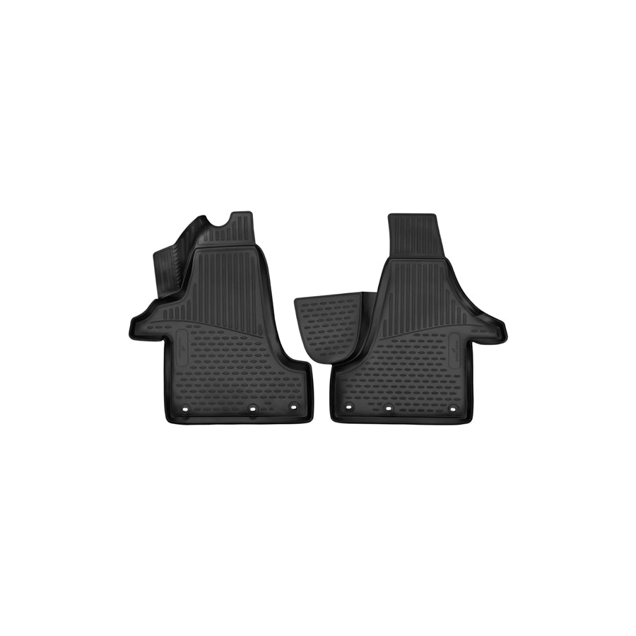WALSER Tailored, XTR 75168 Floor mat set Elastomer, Front and Rear, Black