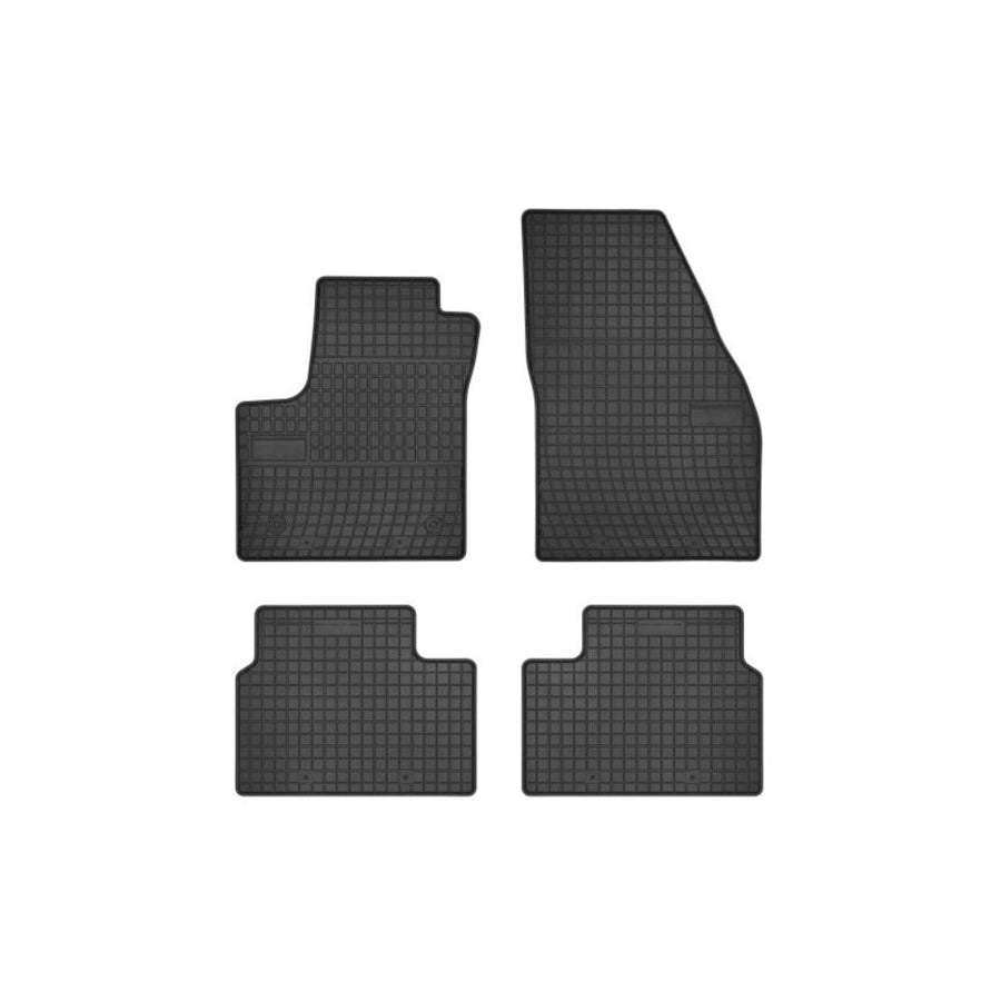 FROGUM Tailored 546108 Floor mat set for OPEL MERIVA Elastomer, Front and Rear, Quantity: 4, Black, (LHD)