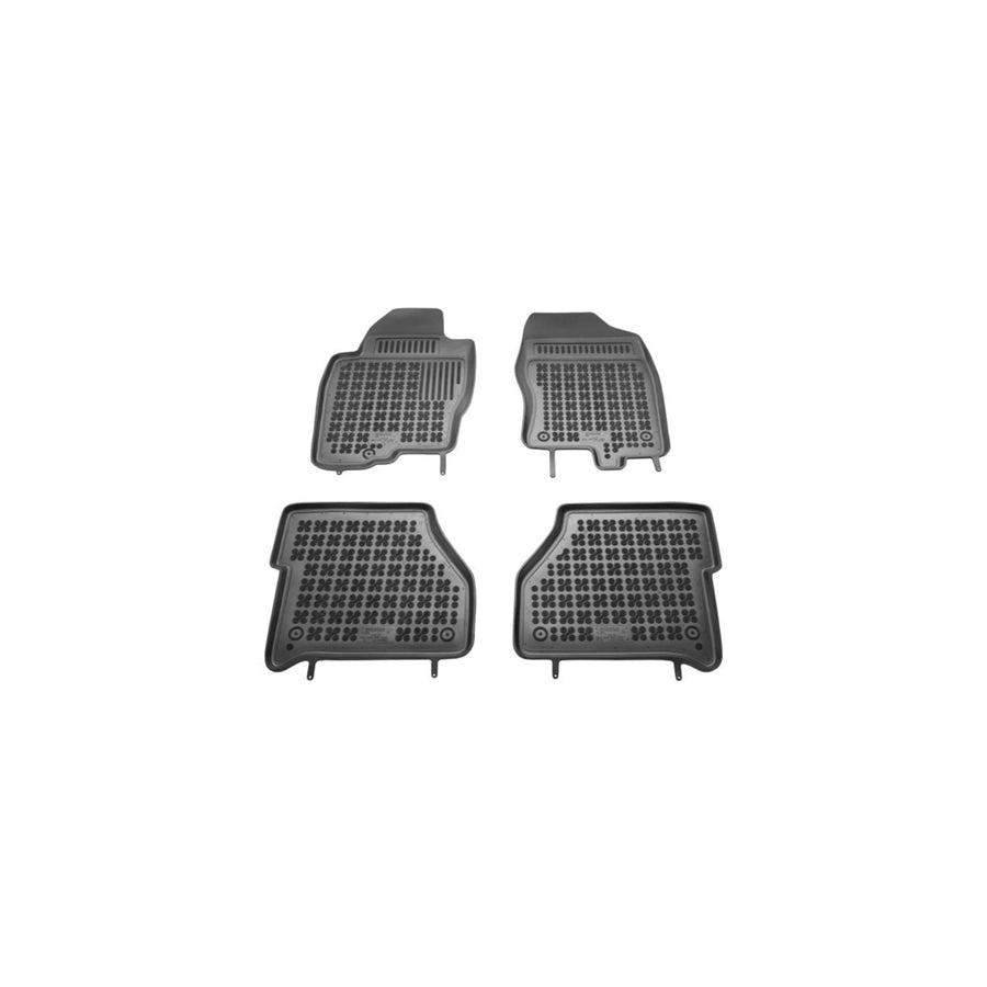 REZAW PLAST Tailored 201803 Floor mat set for NISSAN NP300 Navara Pickup (D40) Elastomer, Front and Rear, Quantity: 4, Black