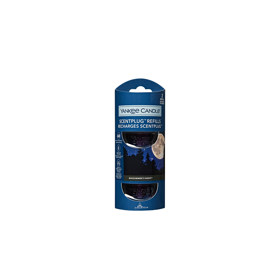 Yankee Candle Scent Plug Twin Pack Refills Car Air Freshener - Midsummers Night