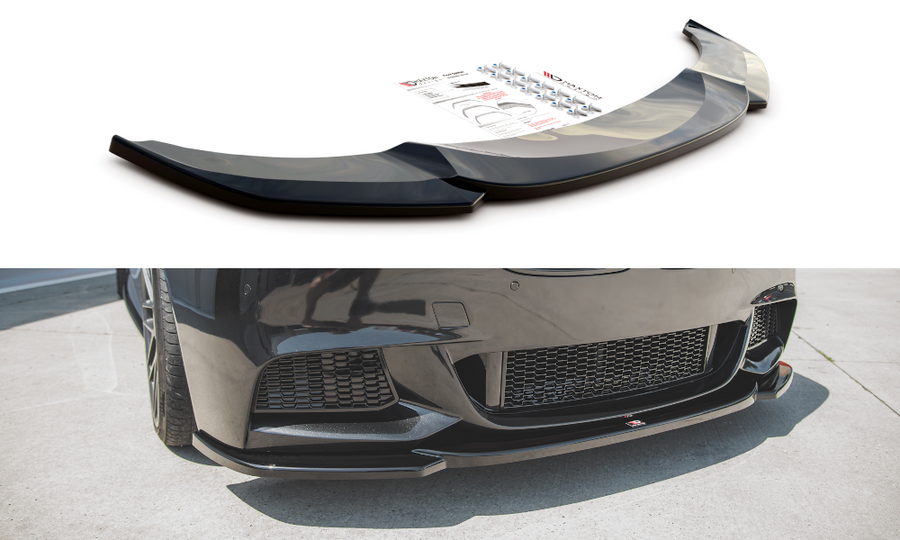 Maxton Design BM-5-10-MPACK-FD4T Front Splitter V.4 BMW Series 5 F10/F11 M-Pack | Duco Car Parts UK Car Parts