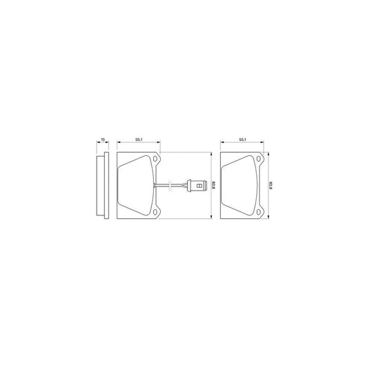 Bosch 0986424093 Brake Pad Set BP038