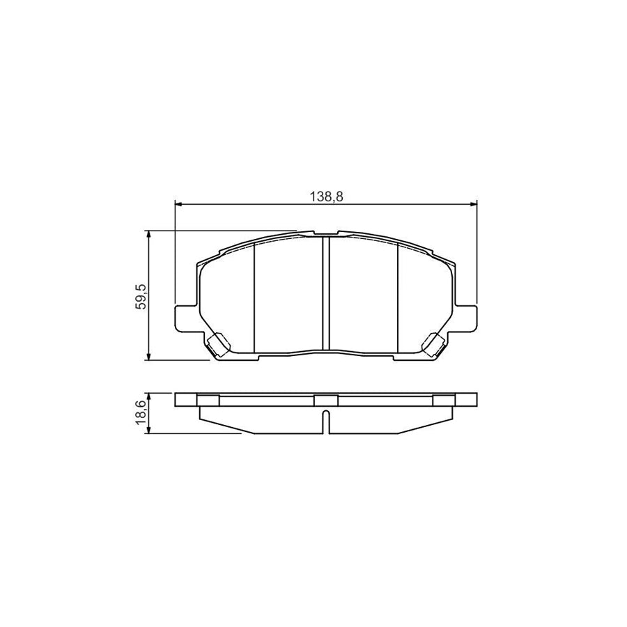 Bosch 0986495126 Brake Pad Set With Mounting Manual BP1509