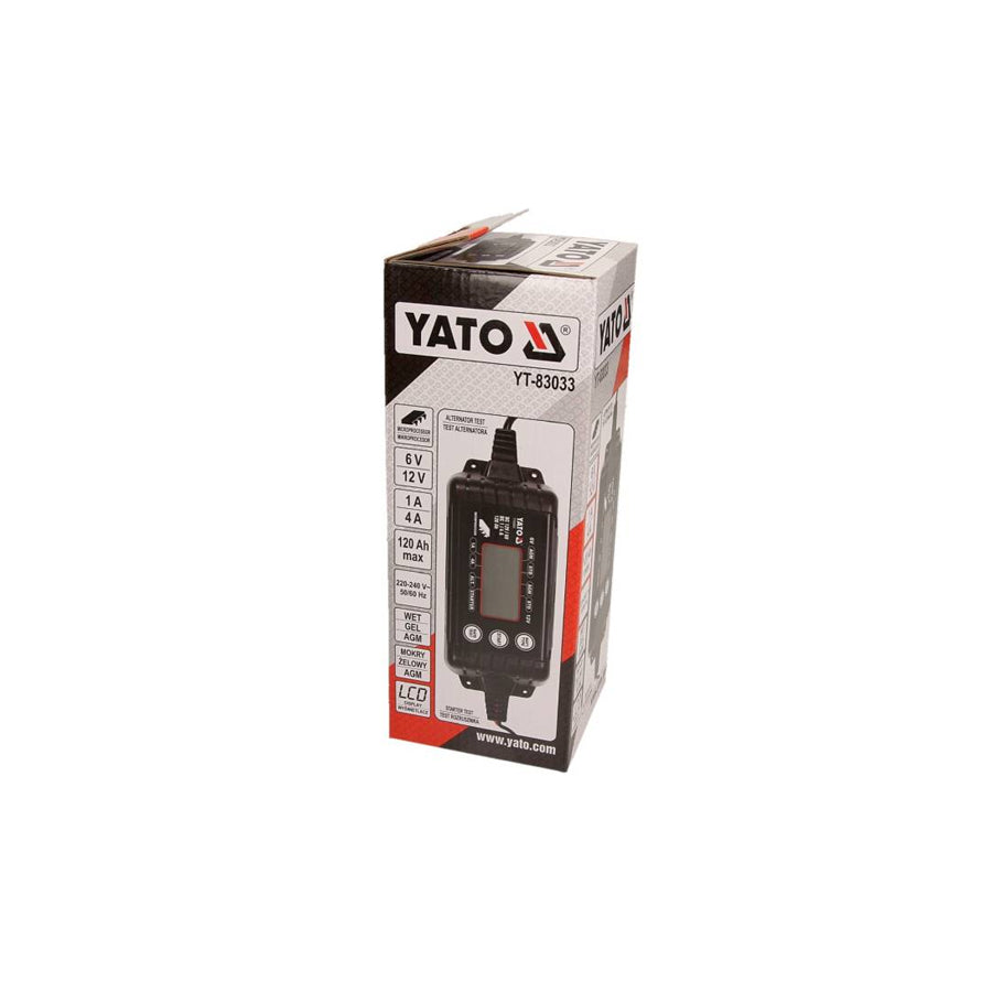 YATO YT-83033 Battery Charger portable, trickle charger, 1, 4A, 12, 6V