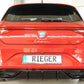 Rieger 00088210 SEAT Leon KL Rear Diffuser - Glossy Black