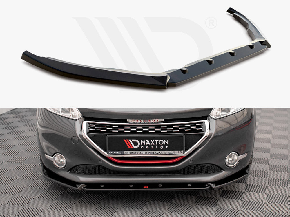Maxton Design PE-208-1-GTI-FD2T Front Splitter V.2 Peugeot 208 GTI MK1 | Duco Car Parts UK Car Parts