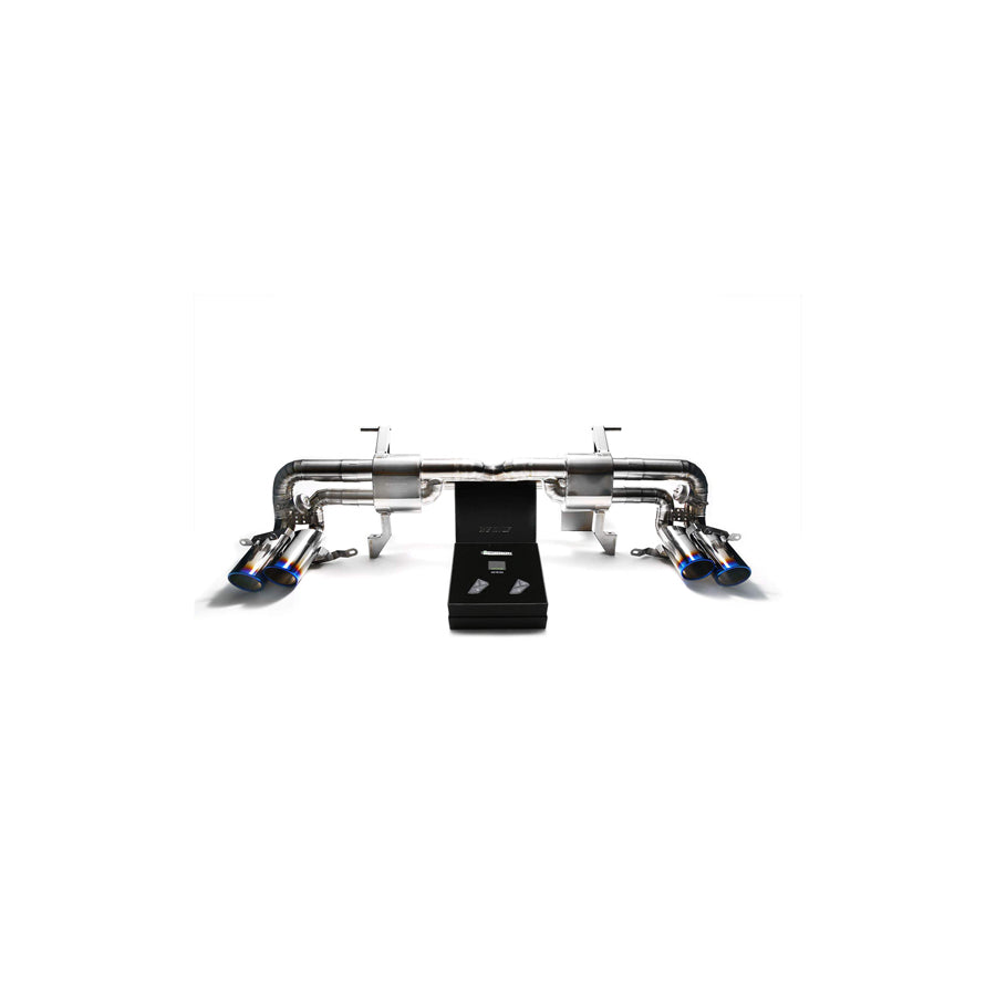 Armytrix LBGL5-QT17B Titanium Valvetronic Exhaust System Lamborghini Gallardo 2008-2013 with Quad Titanium Blue 4" | Duco Car Parts UK Car Parts