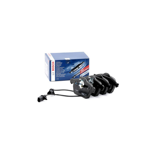 Bosch 0986494050 Brake Pad Set With Integrated Wear Sensor With Anti Squeak Plate With Piston Clip BP419