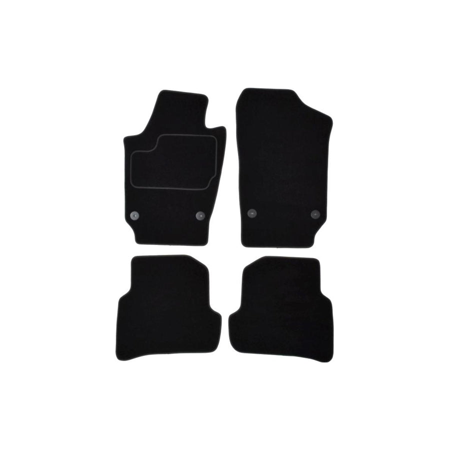 MAMMOOTH Tailored A041 VW345 PRM 01 Floor mat set for VW Polo V Hatchback (6R1, 6C1) Textile, Front and Rear, Quantity: 4, Black
