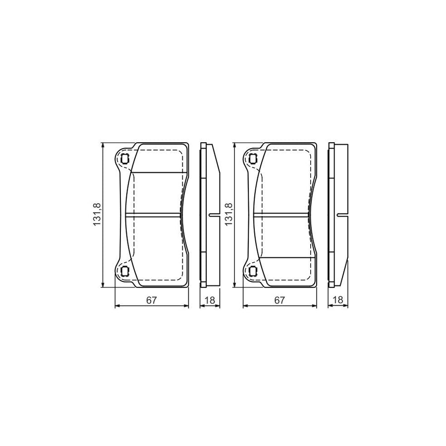 Bosch 0986494353 Brake Pad Set With Anti Squeak Plate With Mounting Manual BP1261