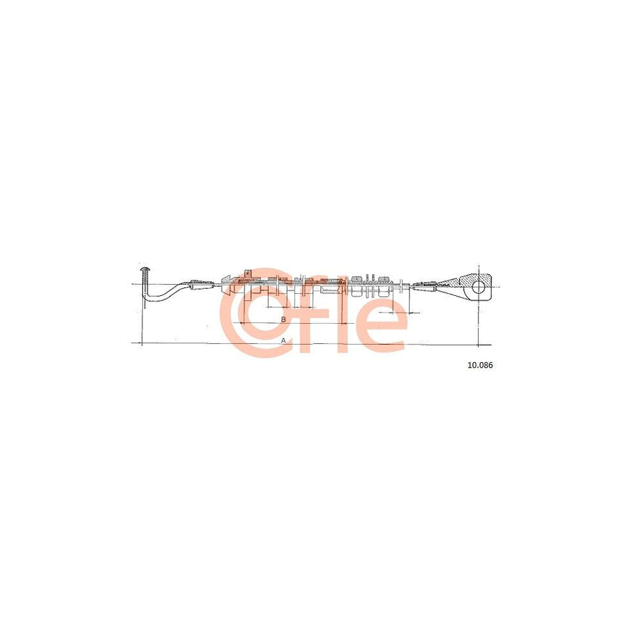 COFLE 10.086 Throttle Cable | Duco Car Parts UK Car Parts