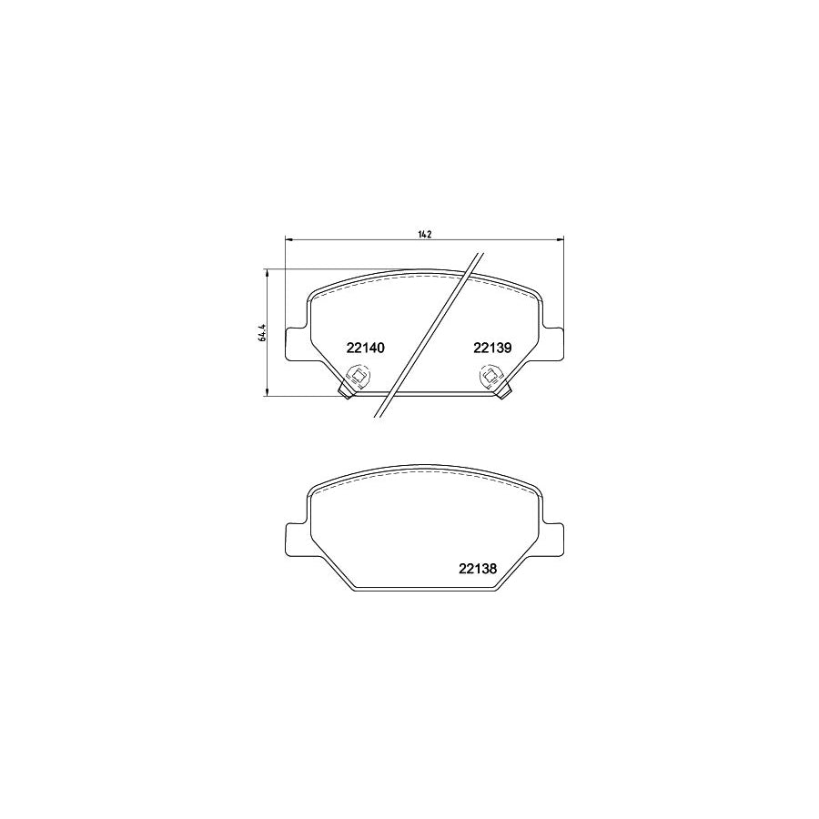 Hella 8DB 355 039 121 Brake Pad Set With Acoustic Wear Warning With Accessories