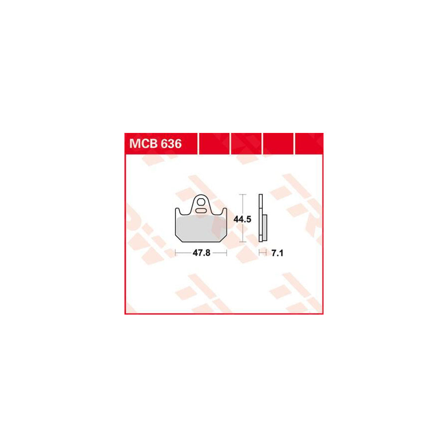 TRW Organic Allround Mcb636 Brake Pad Set