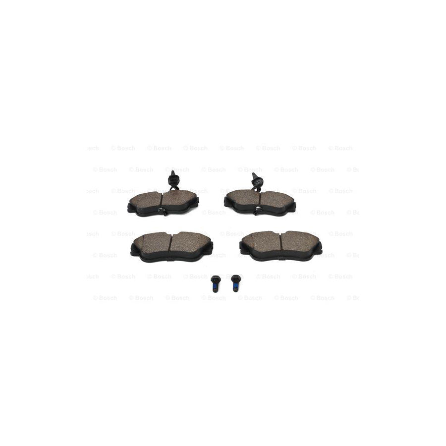 Bosch 0986424672 Brake Pad Set With Integrated Wear Sensor With Anti Squeak Plate With Bolts Screws With Accessories BP388