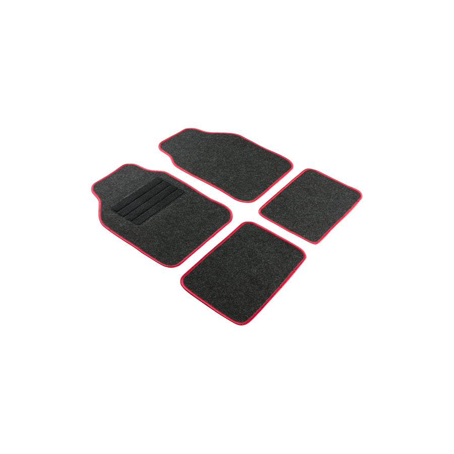 WALSER Regio 29058 Floor mat set Textile, Front and Rear, Quantity: 4, Anthracite