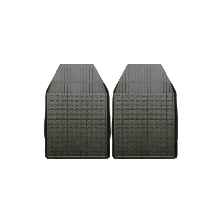 POLGUM Universal fit 210C Floor mat set Elastomer, Front, Quantity: 2, Black