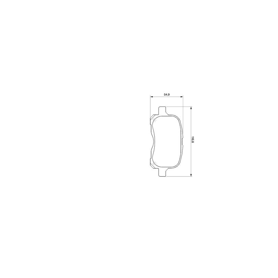 Bosch 0986424692 Brake Pad Set For Toyota Carina E Sportswagon T19 With Anti Squeak Plate BP405