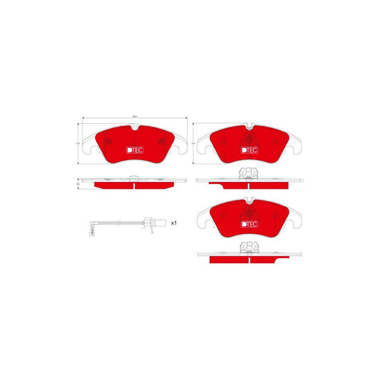 TRW Dtec Cotec Gdb1916Dte Brake Pad Set Incl Wear Warning Contact