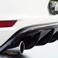Rieger 00088023 VW Mk6 Golf GTI Rear Diffuser for Original Tailpipe Left & RIght - Glossy Black