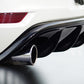 Rieger 00088023 VW Mk6 Golf GTI Rear Diffuser for Original Tailpipe Left & RIght - Glossy Black
