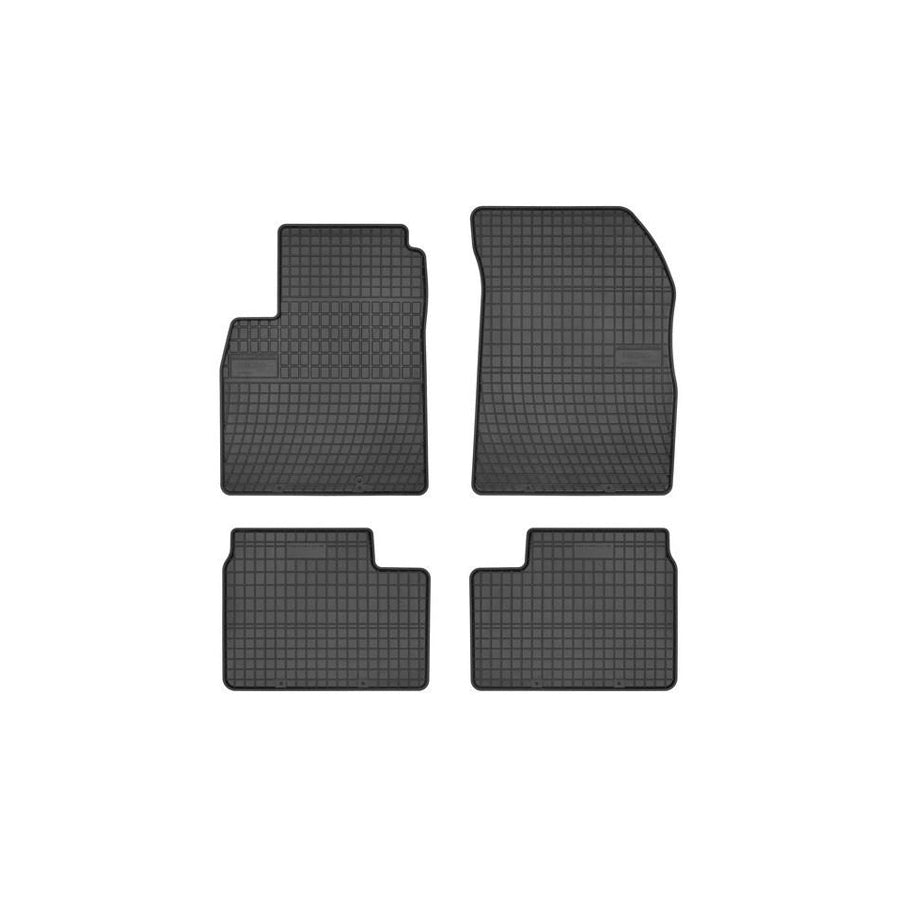 FROGUM Tailored 0451 Floor mat set for NISSAN Micra IV Hatchback (K13) Elastomer, Front and Rear, Quantity: 4, Black, (LHD)