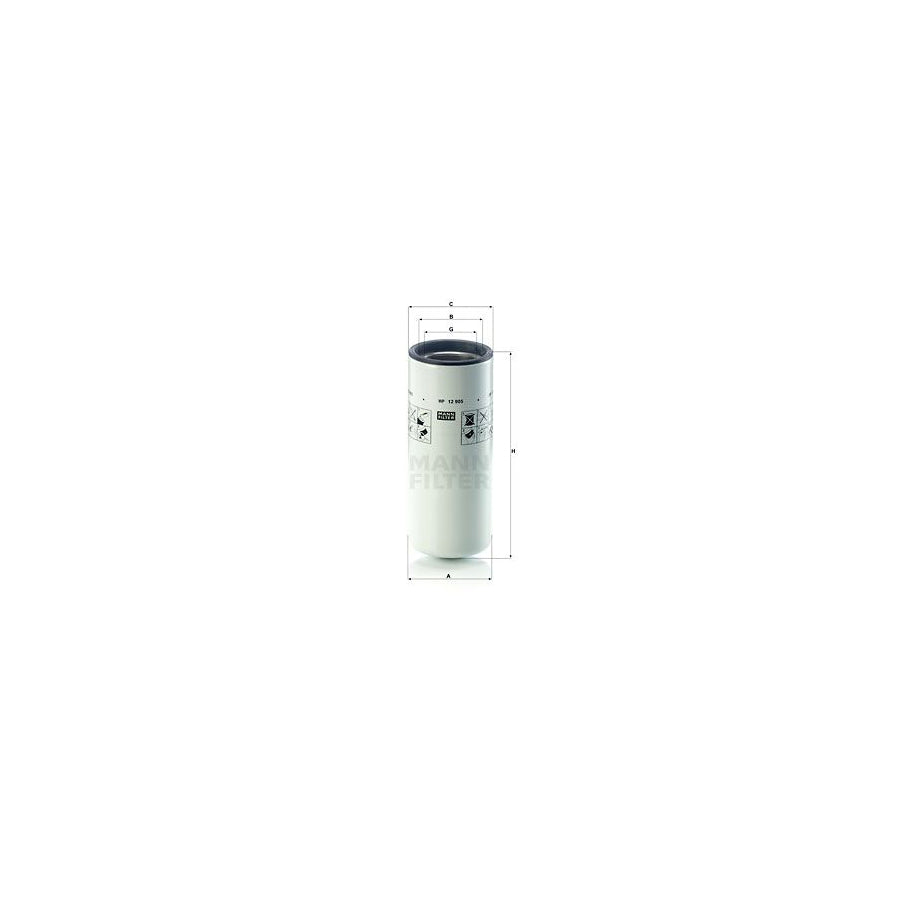 MANN-FILTER WP 12 905 Oil Filter Spin-on Filter