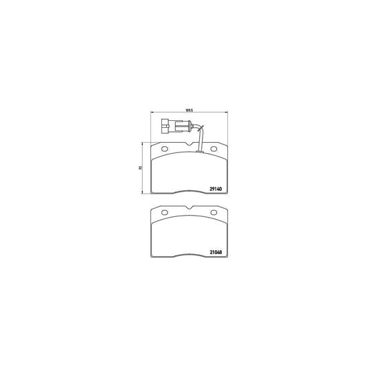 Brembo P A6 020 Brake Pad Set For Iveco Daily