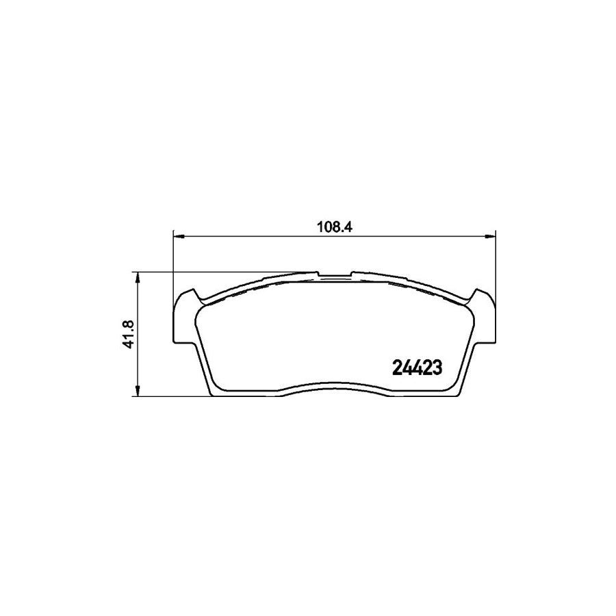 Hella 8DB 355 015 731 Brake Pad Set Not Prepared For Wear Indicator