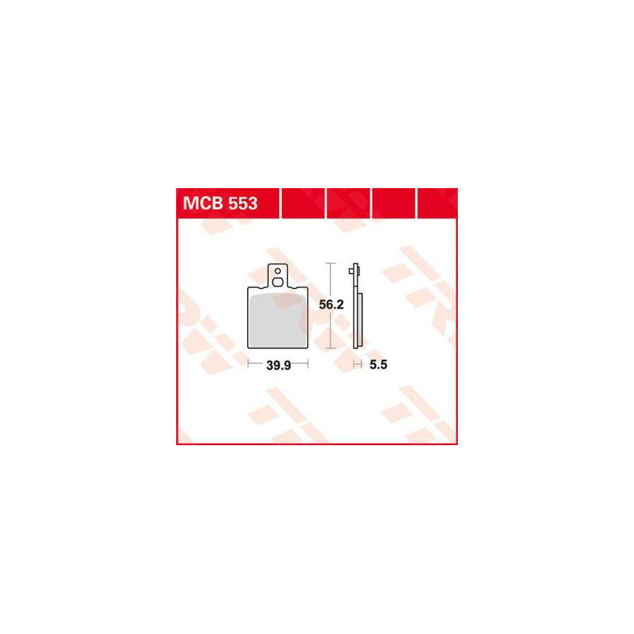 TRW Organic Allround Mcb553 Brake Pad Set