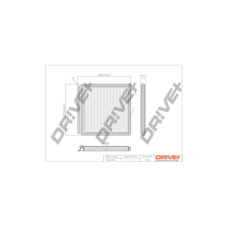 Dr!Ve+ Dp1110.12.0008 Pollen Filter | Duco Car Parts UK Car Parts