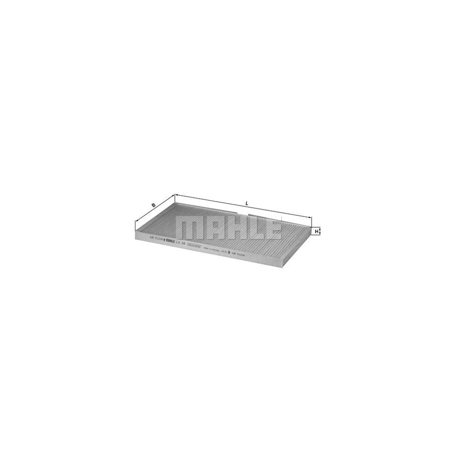 MAHLE ORIGINAL LA 58 Pollen filter for AUDI A6 Particulate Filter