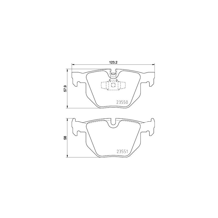 Hella 8DB 355 011 801 Brake Pad Set Prepared For Wear Indicator