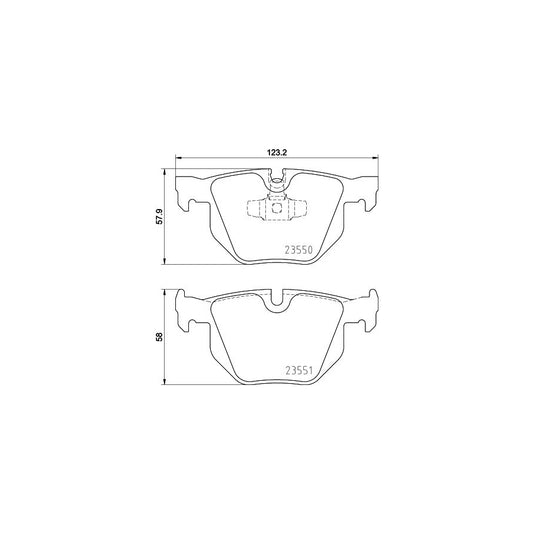 Hella 8DB 355 011 801 Brake Pad Set Prepared For Wear Indicator