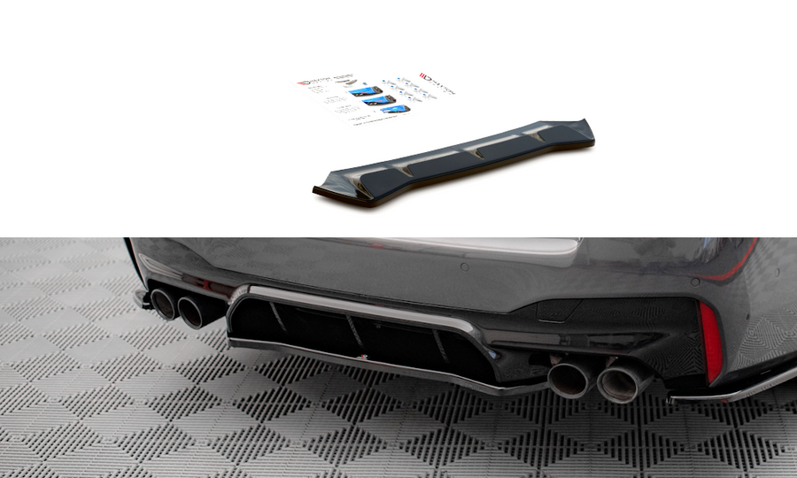 Maxton Design BM-5-90-M-RD1T Central Rear Splitter BMW M5 F90 | Duco Car Parts UK Car Parts