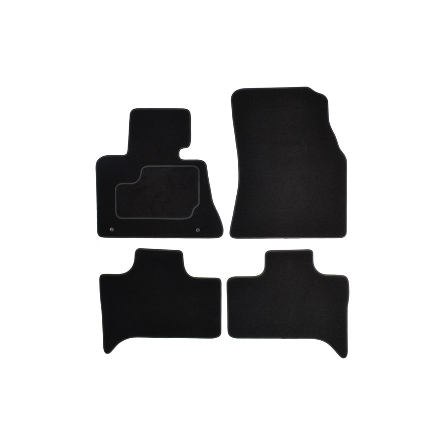 CUSTOPOL Tailored BM260C Floor mat set for BMW X5 (E53) Textile, Front and Rear, Quantity: 4, Black