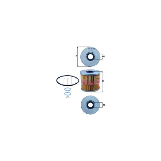 MAHLE ORIGINAL OX 122D Oil Filter for AUDI A8 D2 (4D2, 4D8) Filter Insert