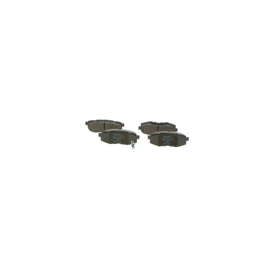 Bosch 0986494876 Brake Pad Set With Acoustic Wear Warning With Anti Squeak Plate BP2050