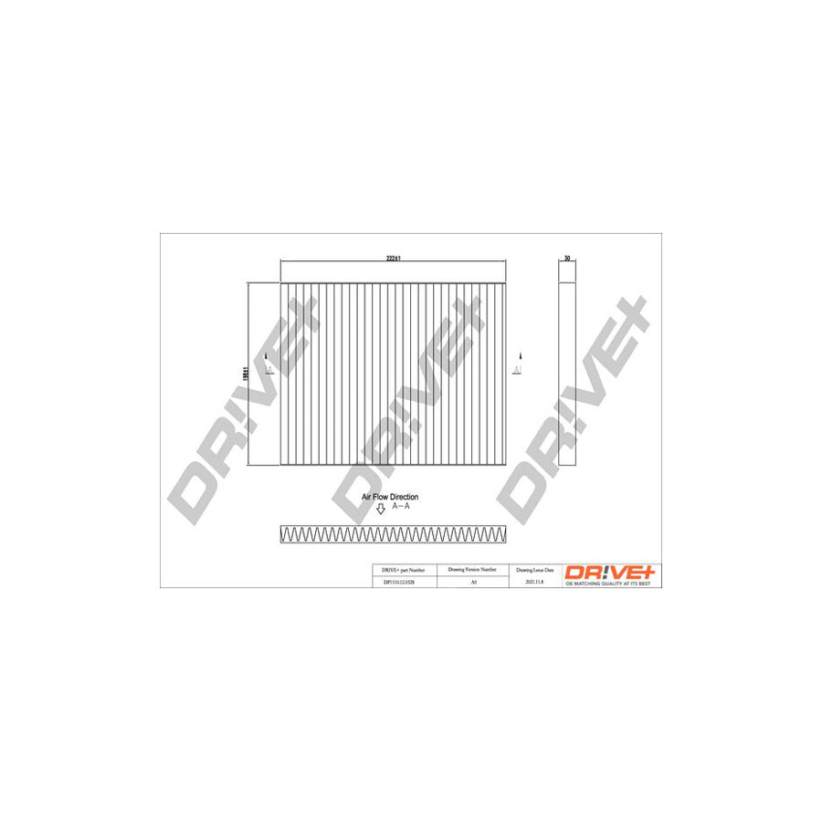 Dr!Ve+ Dp1110.12.0328 Pollen Filter | Duco Car Parts UK Car Parts