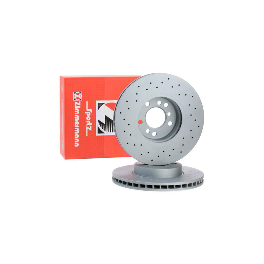ZIMmERMANN SPORT COAT Z 150 1298 52 Brake Disc Internally Vented Perforated Coated High carbon