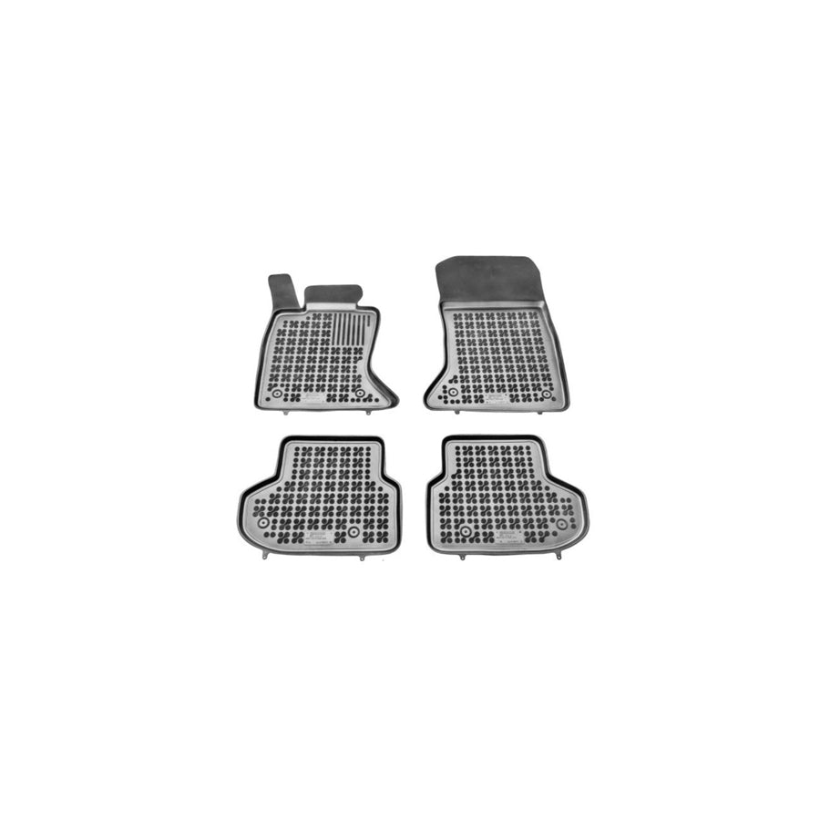 REZAW PLAST Tailored 200717 Floor mat set for BMW 5 Series Elastomer, Front and Rear, Quantity: 4, Black
