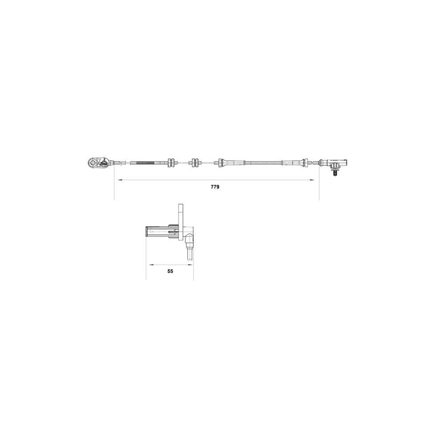 BOSCH Wheel Speed Sensor 0265007633