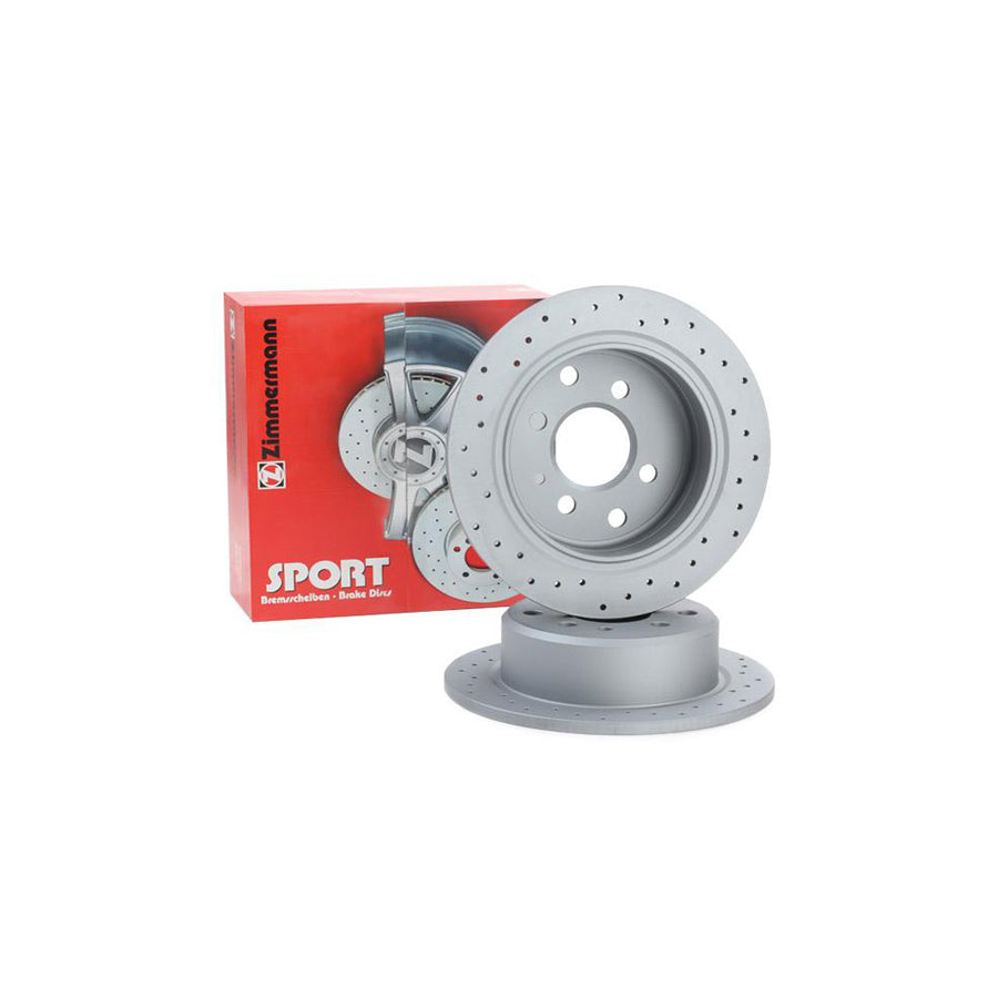 ZIMmERMANN SPORT COAT Z 150 1129 52 Brake Disc for BMW 3 Series Perforated Solid Coated