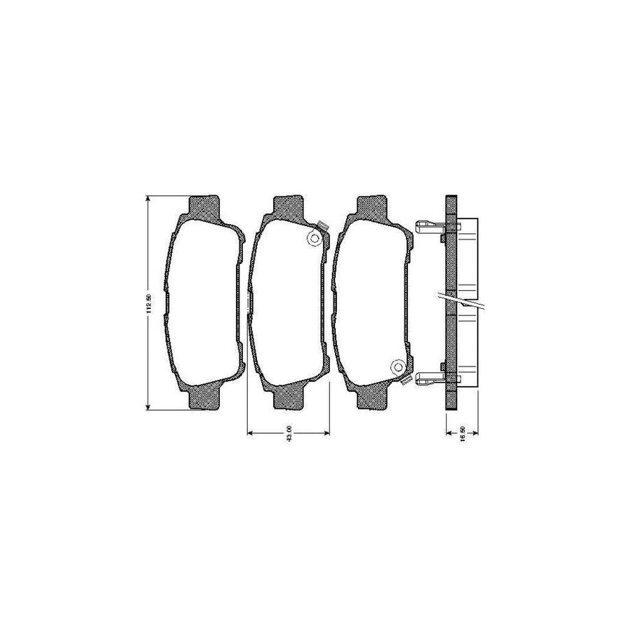Bosch 0986Tb2393 Brake Pad Set Excl Wear Warning Contact With Accessories
